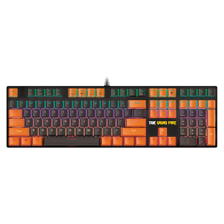 THE VIVID FIRE Premium Wired Gaming Keyboard