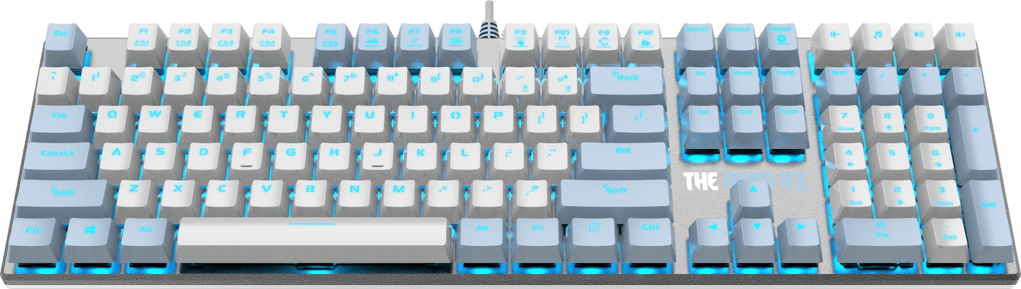 THE VIVID ICE Premium Wired Gaming Keyboard