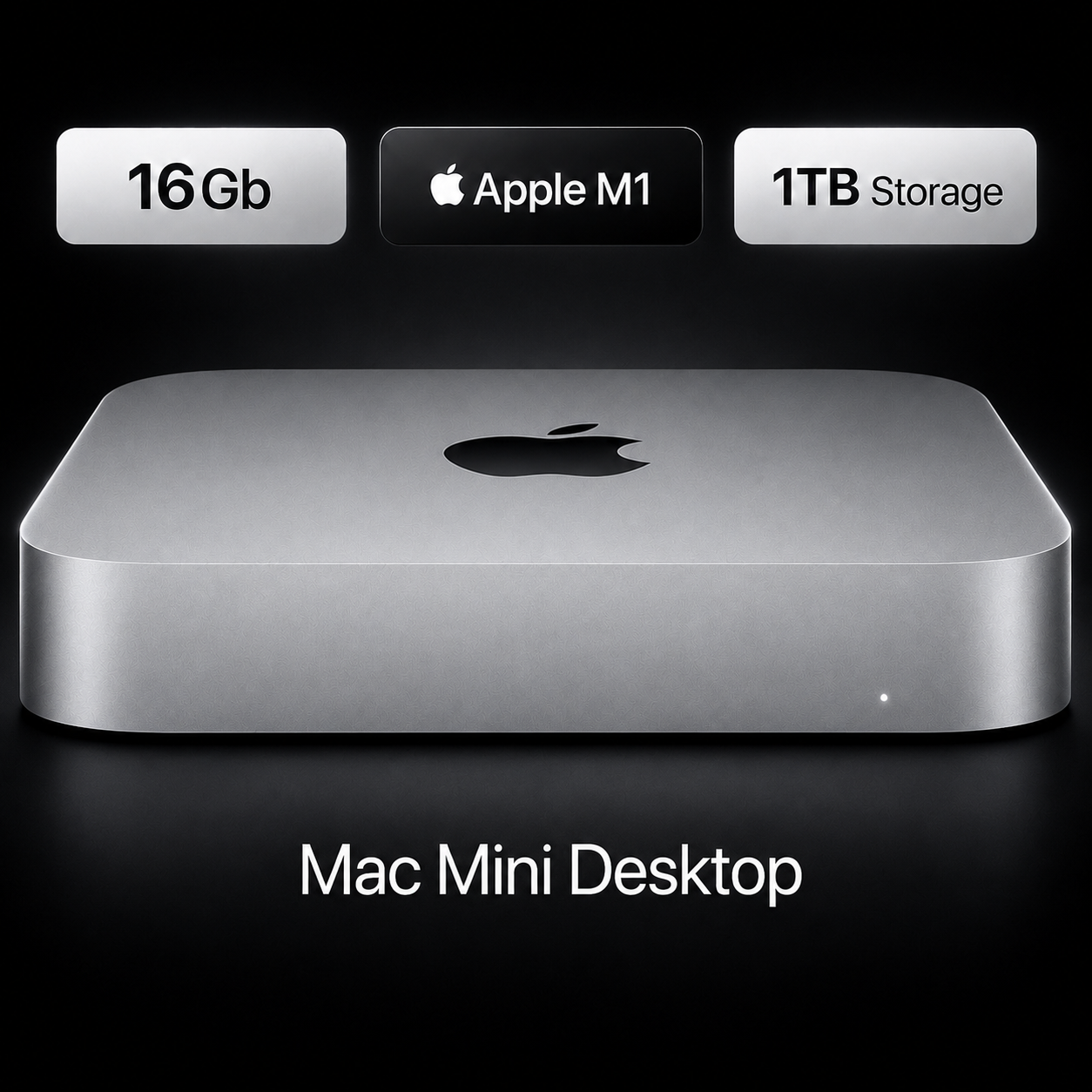 Apple Mac Mini Desktop | Apple M1 Chip | 8-Core + 8-Core | 16GB RAM | 1 TB Storage | Silver