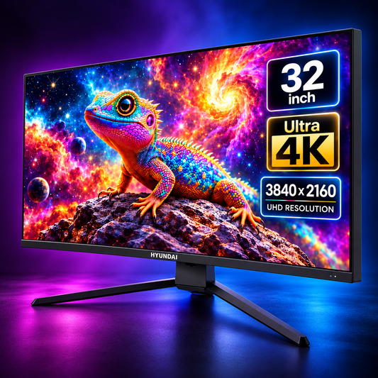 HYUNDAI 32" Ultra HD 4K WIDE SCREEN MONITOR 16:9 UHD 2160p Resolution