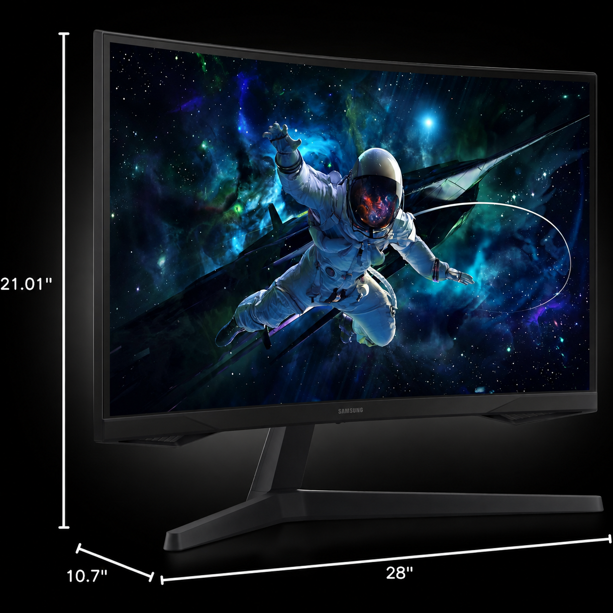 SAMSUNG 32" Odyssey G55C Ultimate Curved Monitor 2.5K Screen Resolution QHD 165Hz