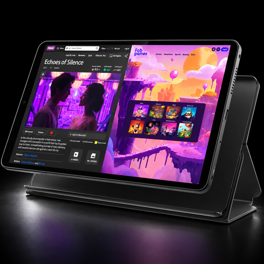 Newest Gen Lenovo Idea Tab One - NEXT GEN LENOVO TAB ONE + FOLIO CASE - 8.7" HD SCREEN TABLET